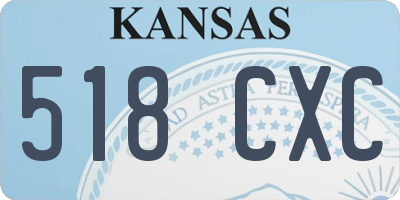 KS license plate 518CXC