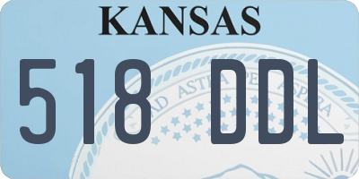 KS license plate 518DDL