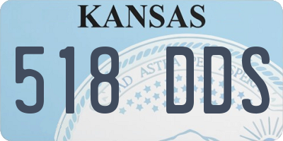 KS license plate 518DDS