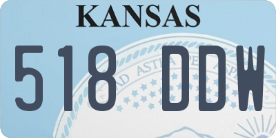 KS license plate 518DDW