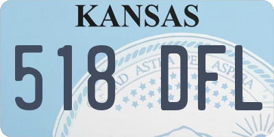 KS license plate 518DFL