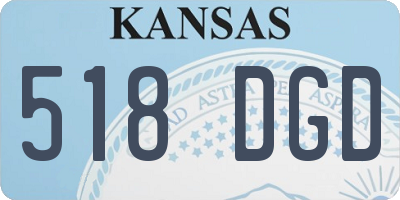 KS license plate 518DGD