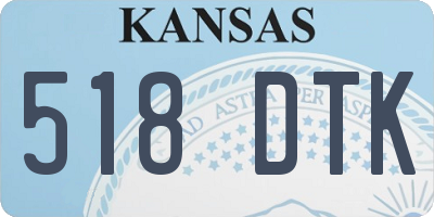 KS license plate 518DTK