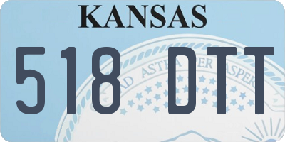 KS license plate 518DTT