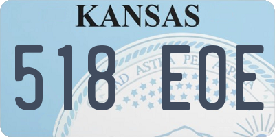 KS license plate 518EOE