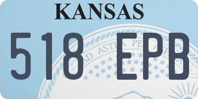 KS license plate 518EPB