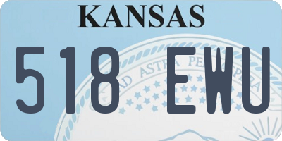 KS license plate 518EWU