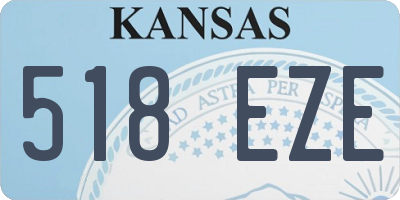 KS license plate 518EZE