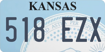 KS license plate 518EZX