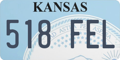 KS license plate 518FEL