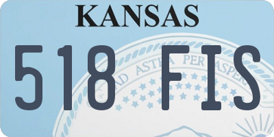 KS license plate 518FIS