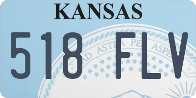 KS license plate 518FLV