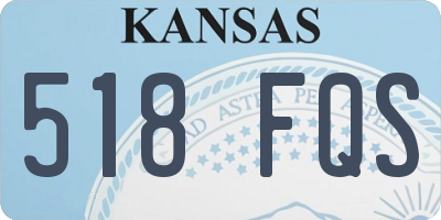 KS license plate 518FQS