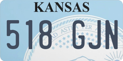 KS license plate 518GJN