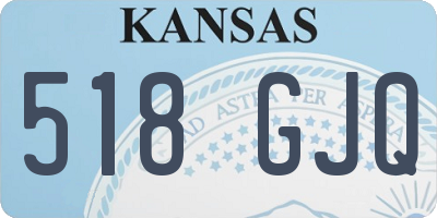KS license plate 518GJQ