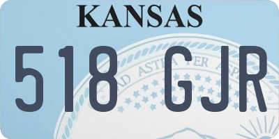KS license plate 518GJR