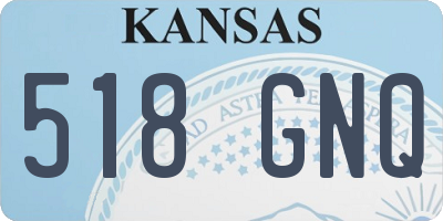 KS license plate 518GNQ