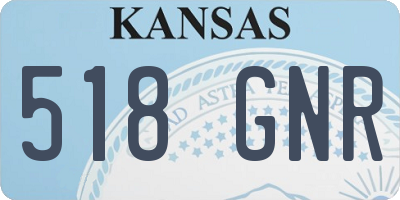 KS license plate 518GNR
