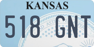 KS license plate 518GNT