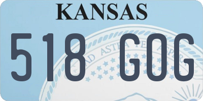 KS license plate 518GOG