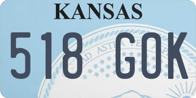 KS license plate 518GOK