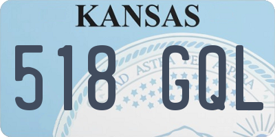 KS license plate 518GQL