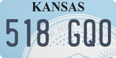 KS license plate 518GQO