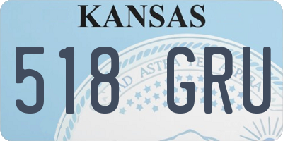 KS license plate 518GRU