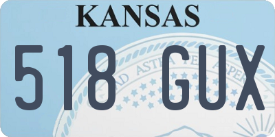 KS license plate 518GUX