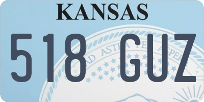 KS license plate 518GUZ