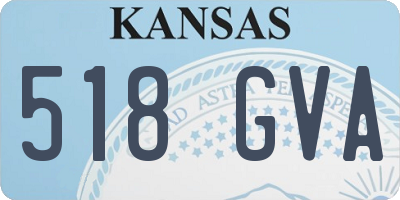 KS license plate 518GVA
