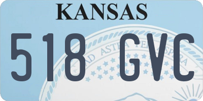 KS license plate 518GVC