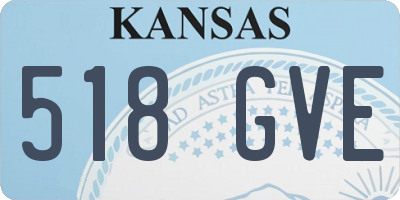 KS license plate 518GVE