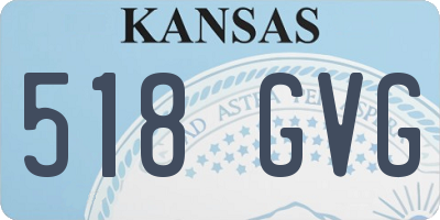 KS license plate 518GVG