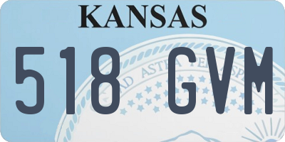 KS license plate 518GVM