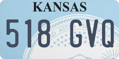 KS license plate 518GVQ