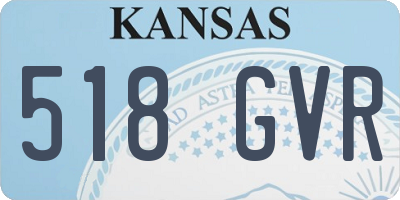 KS license plate 518GVR