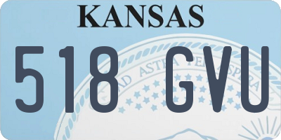 KS license plate 518GVU