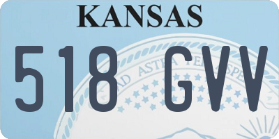 KS license plate 518GVV