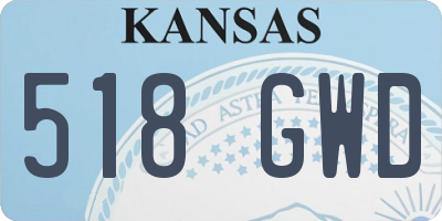 KS license plate 518GWD