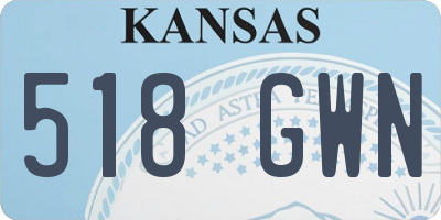 KS license plate 518GWN