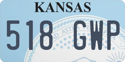 KS license plate 518GWP