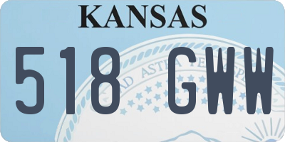 KS license plate 518GWW