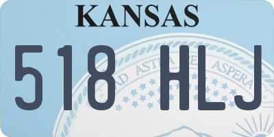 KS license plate 518HLJ