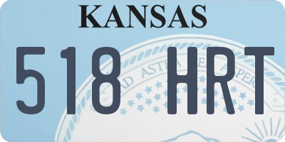 KS license plate 518HRT
