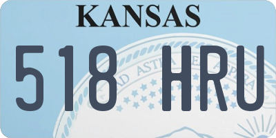 KS license plate 518HRU