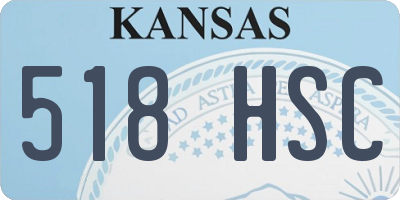 KS license plate 518HSC