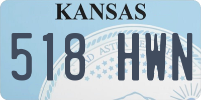 KS license plate 518HWN