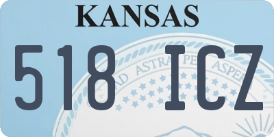 KS license plate 518ICZ