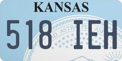 KS license plate 518IEH